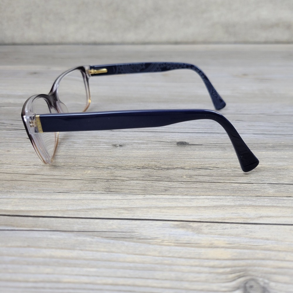 Ralph Lauren Eyeglass Frames RA7064 1114 Brown Navy Women 52-16-135 - Picture 4 of 15